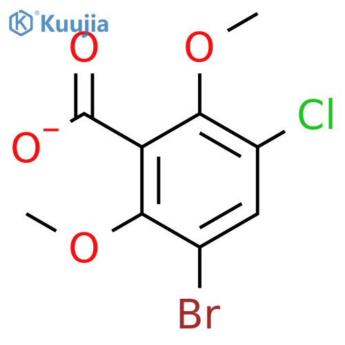 3-bromo-5-chloro-2,6-dimethoxy-benzoate structure