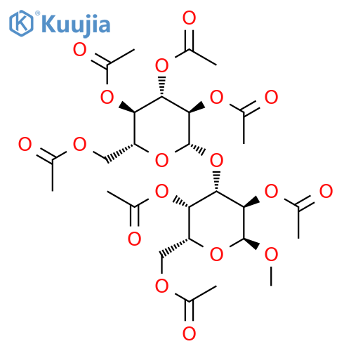 Methyl-alpha-D-laminaribioside Heptaacetate structure