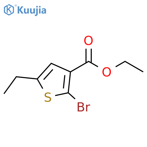 ethyl 2-bromo-5-ethylthiophene-3-carboxylate structure