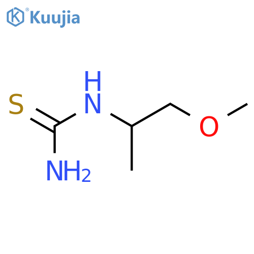 (1-methoxypropan-2-yl)thiourea structure