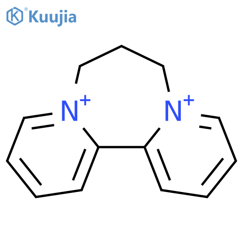 6H-Dipyrido(1,2-a:2',1'-c)(1,4)diazepinediium, 7,8-dihydro- structure