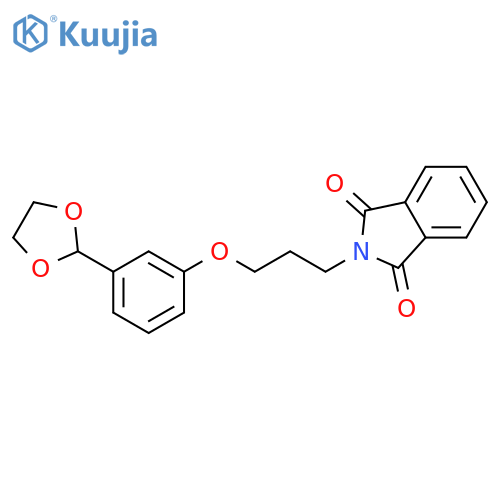 1H-Isoindole-1,3(2H)-dione, 2-[3-[3-(1,3-dioxolan-2-yl)phenoxy]propyl]- structure