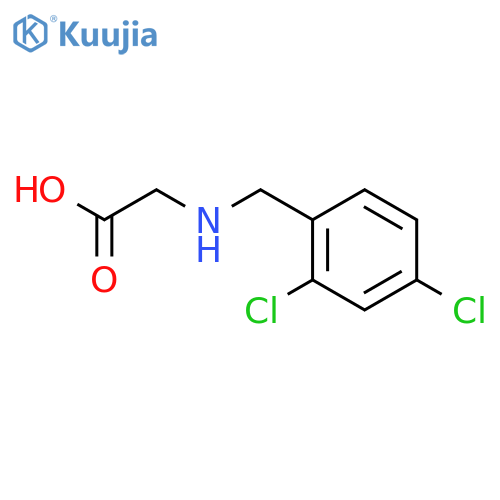 2-[(2,4-dichlorophenyl)methylamino]acetic Acid structure