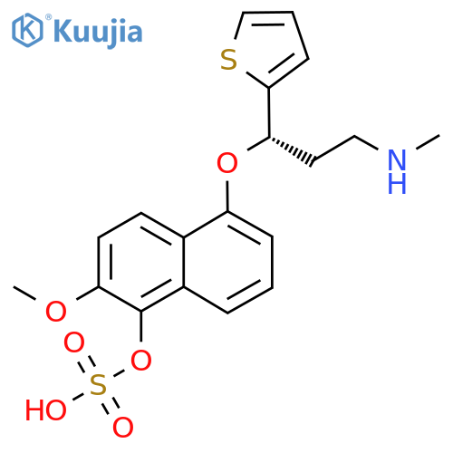 5-Hydroxy-6-methoxy Duloxetine Sulfate structure