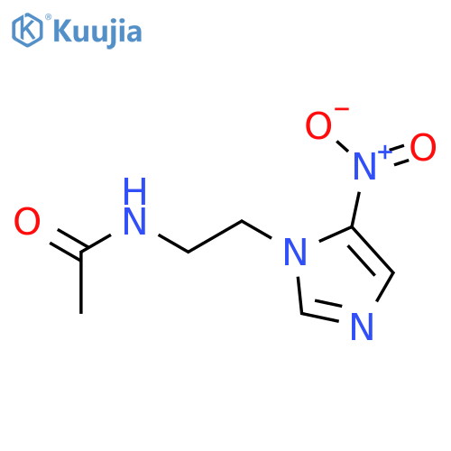 N-[2-(5-nitro-1H-imidazol-1-yl)ethyl]-Acetamide structure