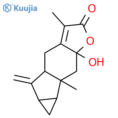 7-Hydroxy-4,9-dimethyl-13-methylidene-6-oxatetracyclo[7.4.0.03,7.010,12]tridec-3-en-5-one structure
