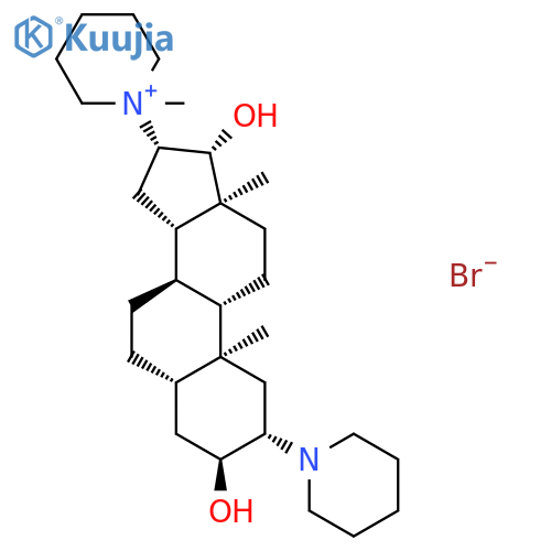 1-(2β,3α,5α,16β17β)-3,17-Dihydroxy-2-(1-piperidinyl)androstan-16-yl-1-methylpiperidinium Bromide structure