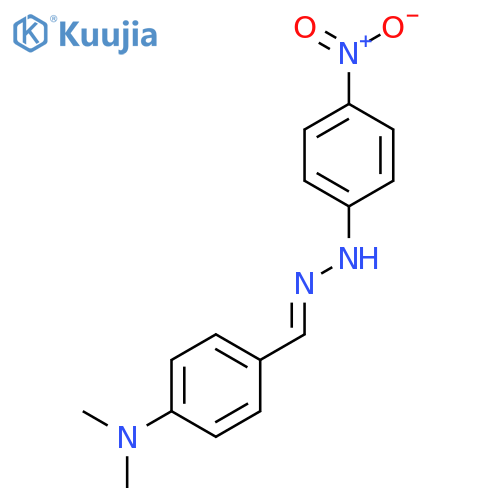 BENZALDEHYDE, 4-(DIMETHYLAMINO)-, (4-NITROPHENYL)HYDRAZONE, (E)- structure