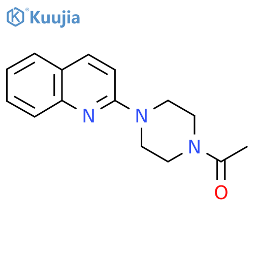 1-4-(quinolin-2-yl)piperazin-1-ylethan-1-one structure