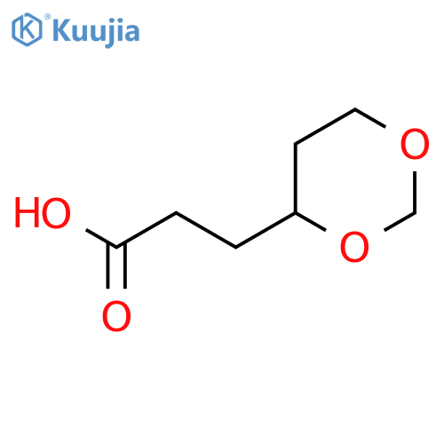 3-(1,3-Dioxan-4-yl)propanoic acid structure