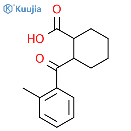 trans-2-(2-Methylbenzoyl)cyclohexane-1-carboxylic acid structure