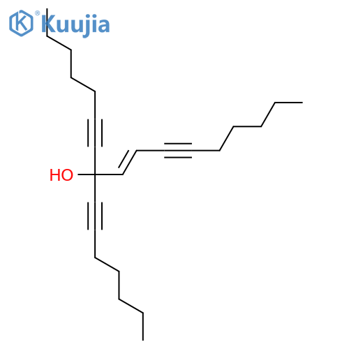 9-HEPTADECENE-6,11-DIYN-8-OL, 8-(1-HEPTYNYL)- structure