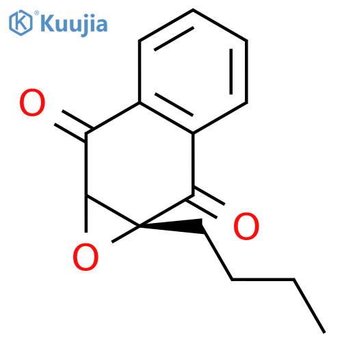 Naphth[2,3-b]oxirene-2,7-dione, 1a-butyl-1a,7a-dihydro-, (1aR)- structure