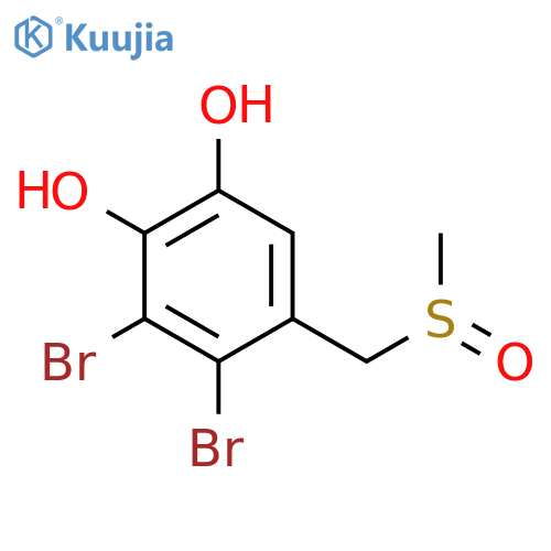 1,2-BENZENEDIOL, 3,4-DIBROMO-5-[(METHYLSULFINYL)METHYL]- structure