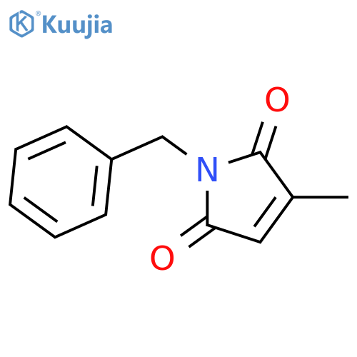 1-benzyl-3-methyl-2,5-dihydro-1H-pyrrole-2,5-dione structure