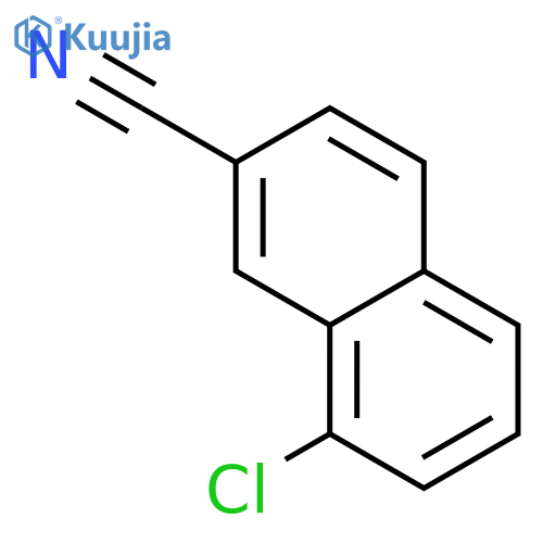 2-Naphthalenecarbonitrile, 8-chloro- structure