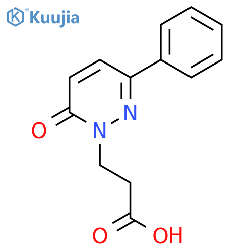 3-(6-oxo-3-phenyl-1,6-dihydropyridazin-1-yl)propanoic acid structure