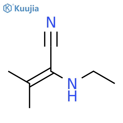 2-(Ethylamino)-3-methylbut-2-enenitrile structure