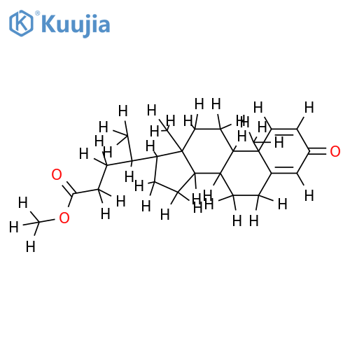 3-oxo-choladien-(1.4)-oic acid-(24)-methyl ester structure