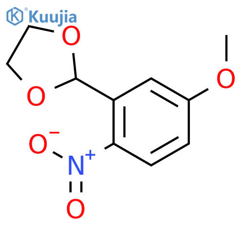5-methoxy-2-nitrobenzaldehyde ethylene acetal structure
