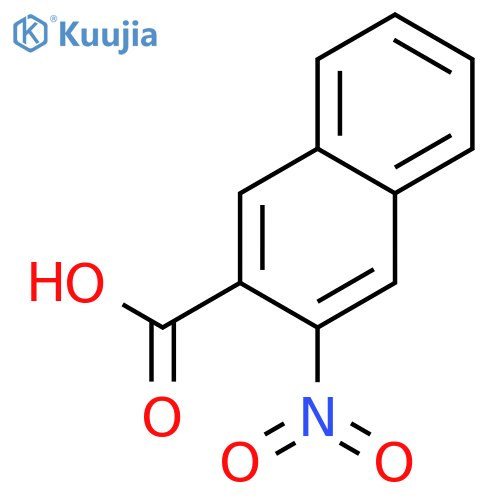 2-Naphthalenecarboxylicacid, 3-nitro- structure