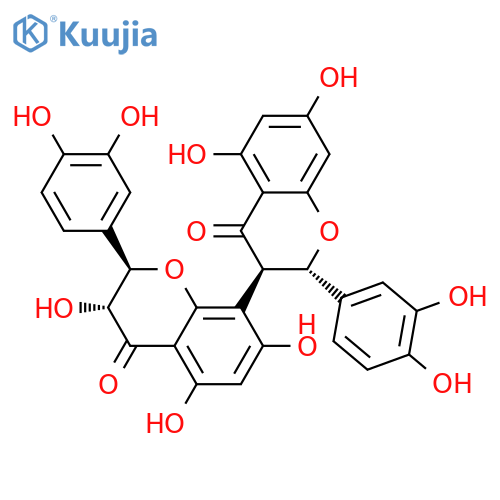 [3,8'-Bi-4H-1-benzopyran]-4,4'-dione,2,2'-bis(3,4-dihydroxyphenyl)-2,2',3,3'-tetrahydro-3',5,5',7,7'-pentahydroxy-,(2S,2'R,3R,3'R)- structure