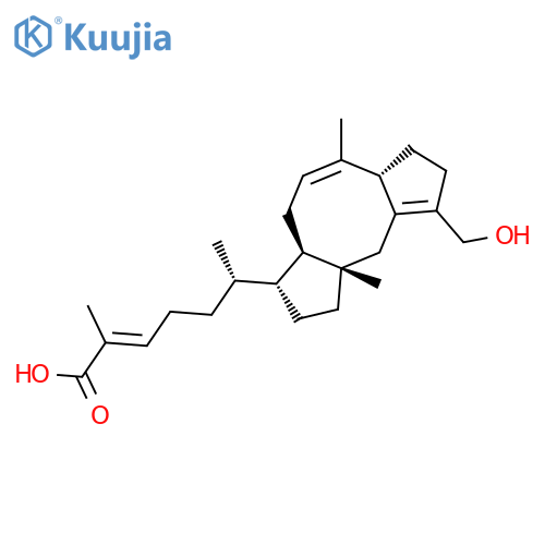 (6α,10β,11α,19E)-24-Hydroxyophiobola-2,7,19-trien-21-oic acid structure