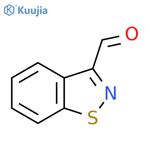 1,2-Benzisothiazole-3-carboxaldehyde structure