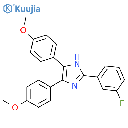 1H-Imidazole, 2-(3-fluorophenyl)-4,5-bis(4-methoxyphenyl)- structure
