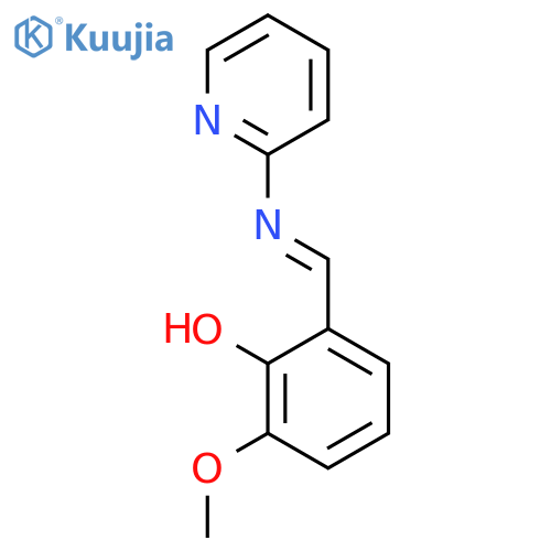 Phenol, 2-methoxy-6-[(2-pyridinylimino)methyl]- structure