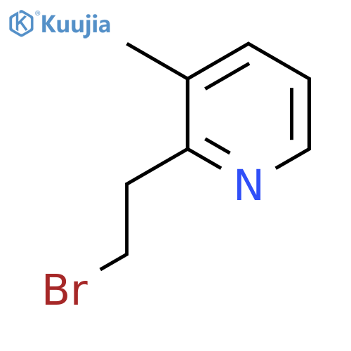 2-(2-bromoethyl)-3-methylpyridine structure
