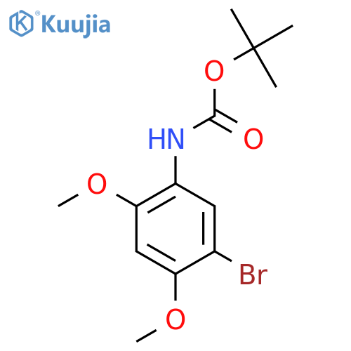 tert-butyl N-(5-bromo-2,4-dimethoxyphenyl)carbamate structure