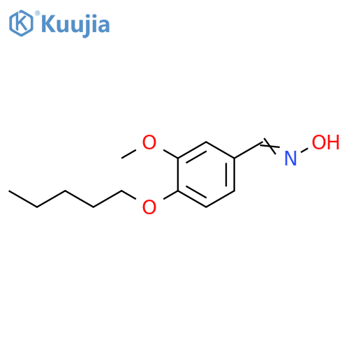 Benzaldehyde, 3-methoxy-4-(pentyloxy)-, oxime structure