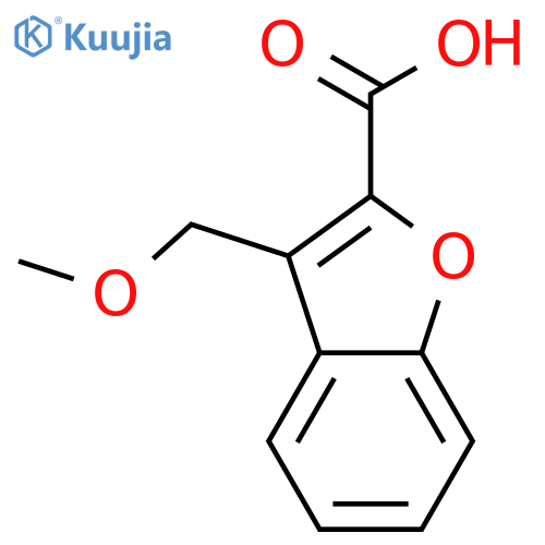 3-(methoxymethyl)-1-benzofuran-2-carboxylic Acid structure