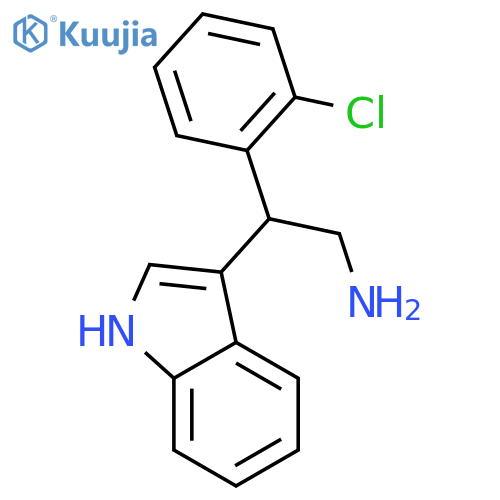 2-(2-Chlorophenyl)-2-(1H-indol-3-yl)ethan-1-amine structure
