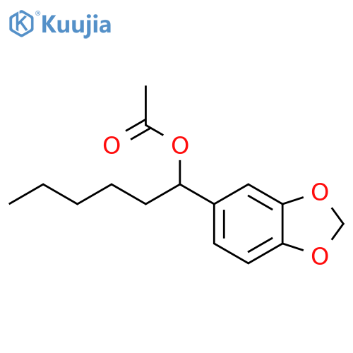1-benzo[1,3]dioxol-5-ylhexyl acetate structure
