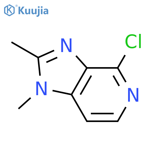 4-chloro-1,2-dimethyl-1H-Imidazo[4,5-c]pyridine structure