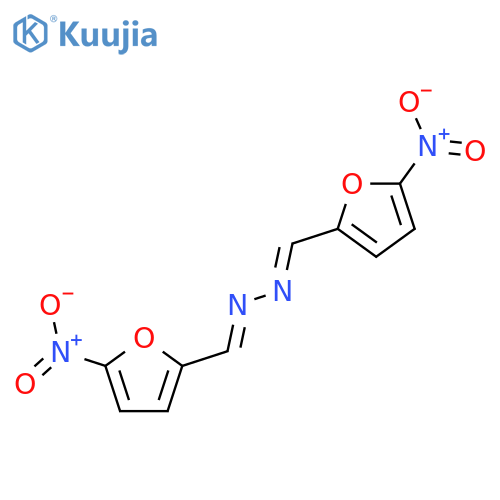 2-Furancarboxaldehyde,5-nitro-, 2-[(5-nitro-2-furanyl)methylene]hydrazone structure