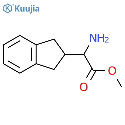 methyl 2-amino-2-(2,3-dihydro-1H-inden-2-yl)acetate structure