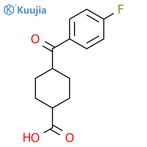 Trans-4-(4-Fluorobenzoyl)Cyclohexane-1-Carboxylicacid structure