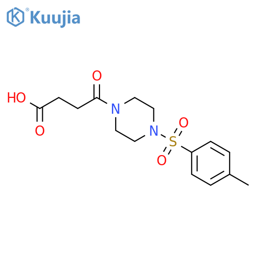4-{4-[(4-methylphenyl)sulfonyl]piperazin-1-yl}-4-oxobutanoic acid structure