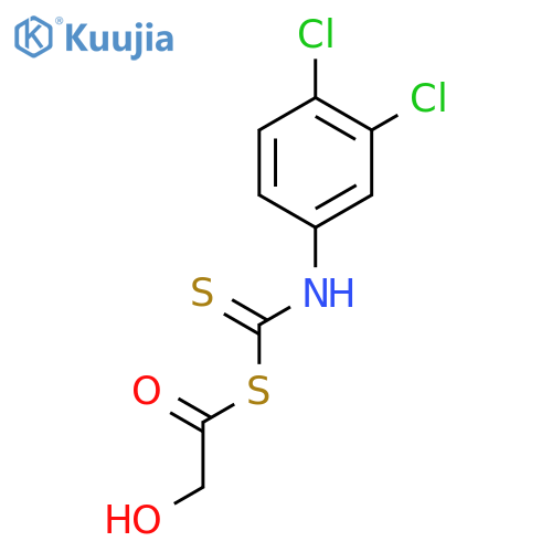 hydroxyacetyl (3,4-dichlorophenyl)dithiocarbamate structure