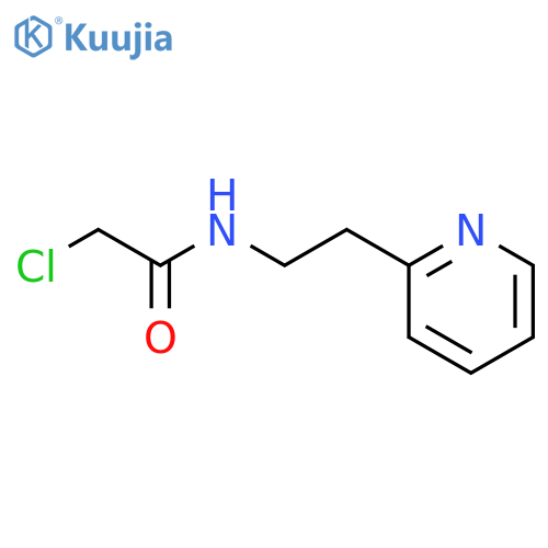 2-chloro-N-[2-(pyridin-2-yl)ethyl]acetamide structure