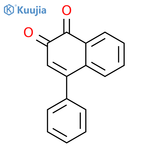 1,2-Naphthalenedione, 4-phenyl- structure