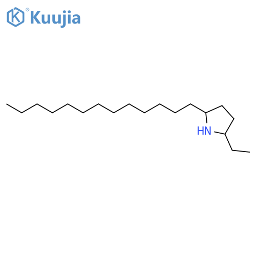 Pyrrolidine, 2-ethyl-5-tridecyl- structure