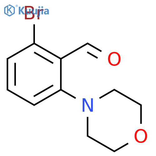 2-Bromo-6-(morpholino)benzaldehyde structure