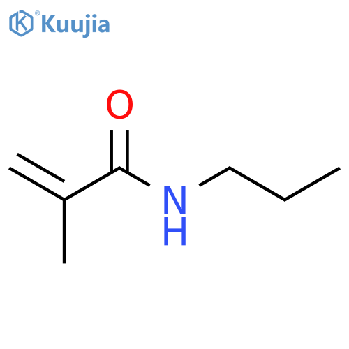 2-Propenamide, 2-methyl-N-propyl- structure