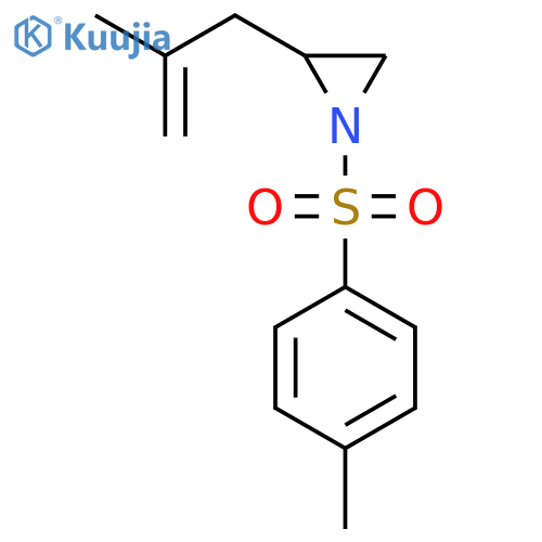 1-(4-methylbenzenesulfonyl)-2-(2-methylprop-2-en-1-yl)aziridine structure