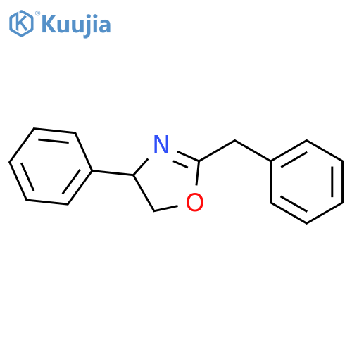 Oxazole, 4,5-dihydro-4-phenyl-2-(phenylmethyl)-, (R)- structure