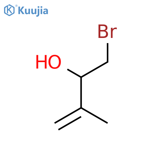 1-bromo-3-methylbut-3-en-2-ol structure